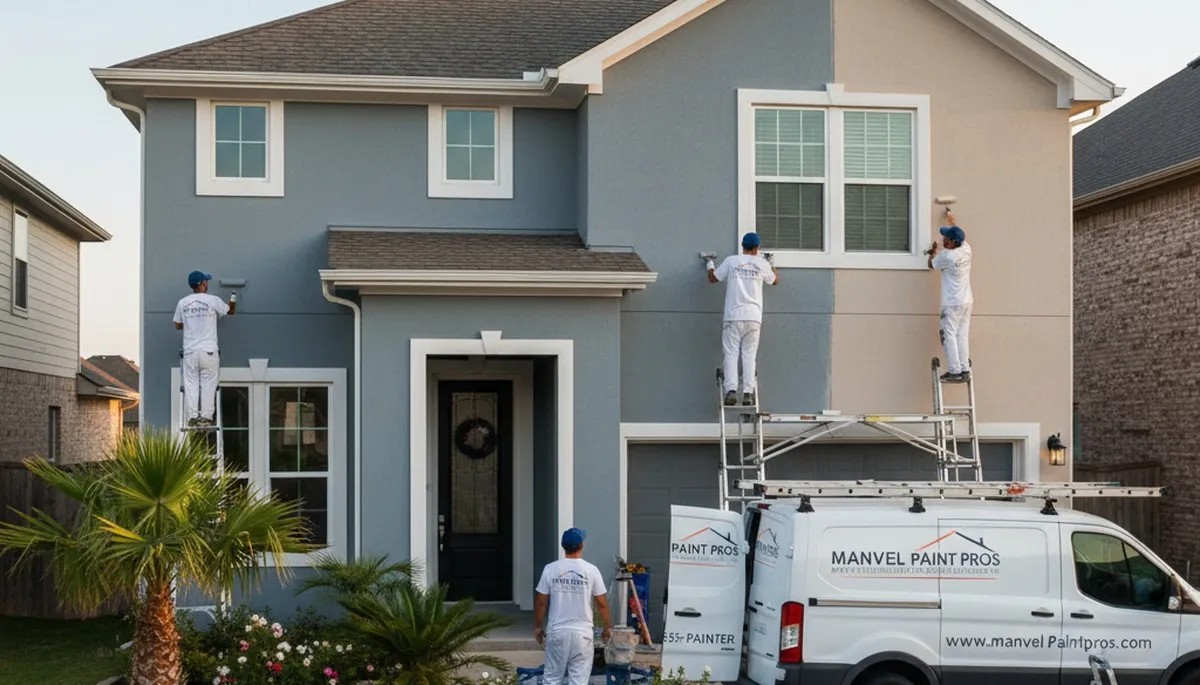 House painting service in Houston, TX for residential exterior and interior painting projects